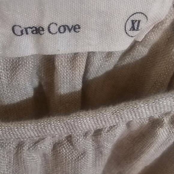 Grae Cove Linen Lagenlook Midi Dress Size Xl - Picture 5 of 8
